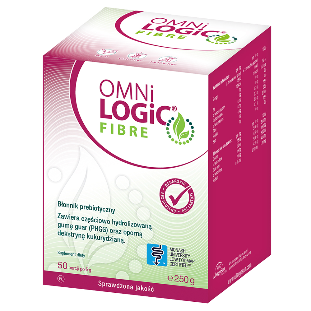 OmniLogic Fibre, błonnik naturalnego pochodzenia, proszek, 250 g