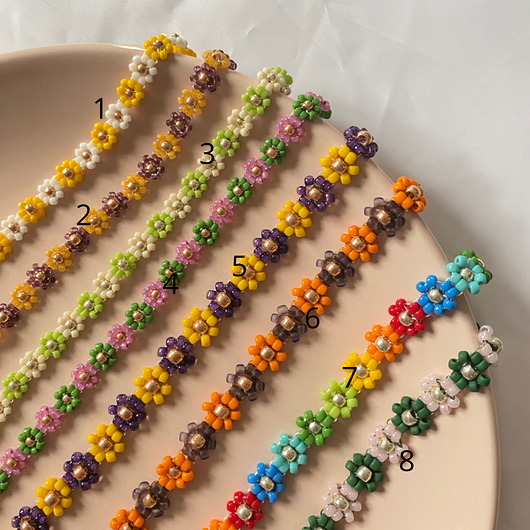 Naszyjniki kwiatki choker