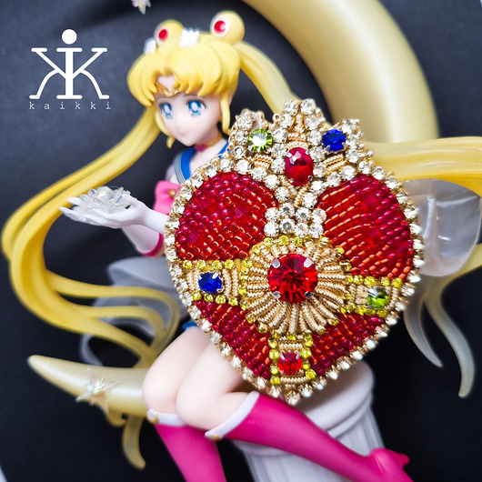 Broszka Sailor Moon rękodzieło Czarodziejka z księżyca