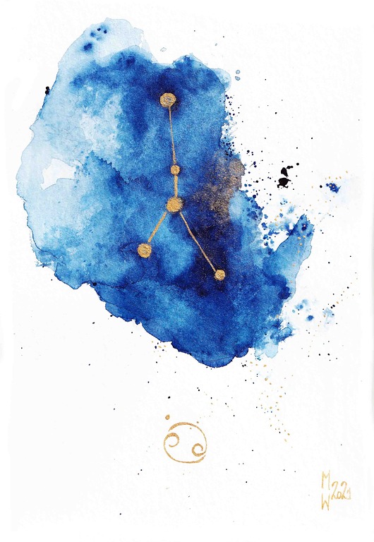 Plakat Gwiazdozbiór Rak Znak Zodiaku Raka
