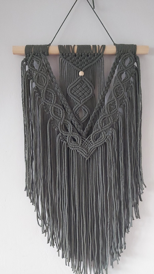 Boho makrama - khaki