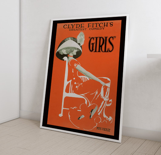 Plakat Vintage Retro Girls