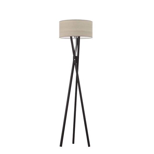Drewniana lampa podłogowa w stylu skandynawskim ELX ECO