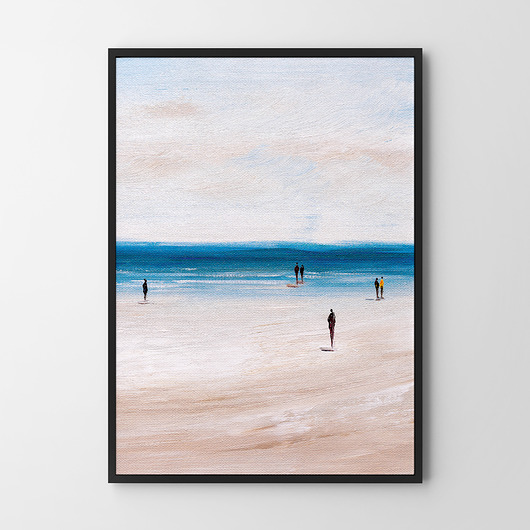 Plakat Abstrakcja Plaża w kadrze