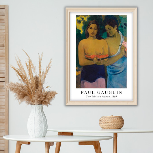 Plakat reprodukcja Paul Gauguin 'Two Tahitian Women'
