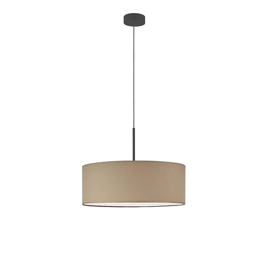 Beżowa lampa wisząca do salonu z abażurem 50 cm SINTRA
