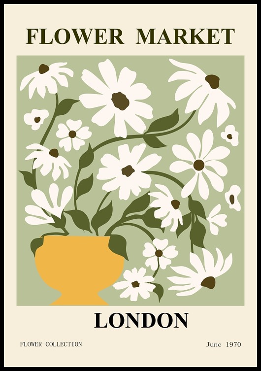 Plakat Flower market London