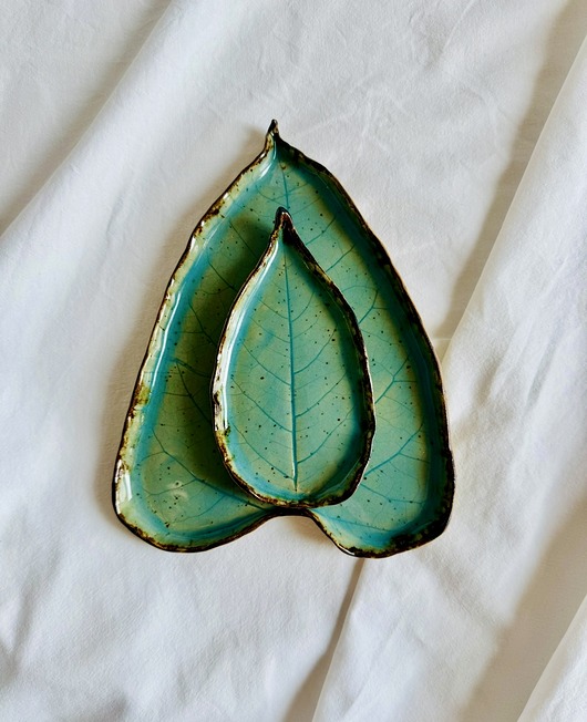 Zestaw liści ceramicznych ORGANIC