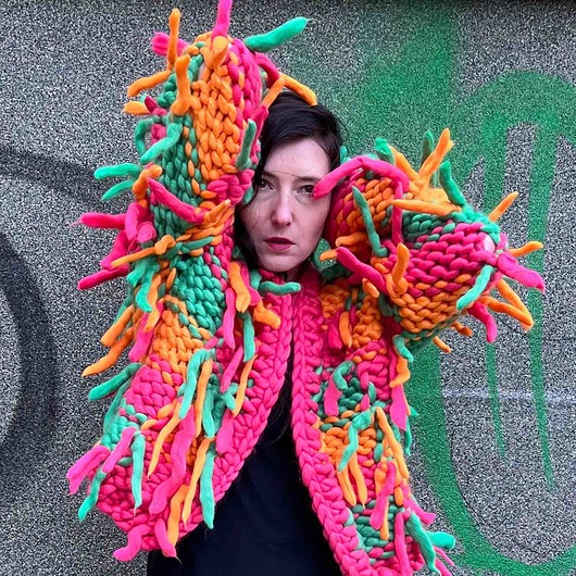100% Merino sweter na drutach