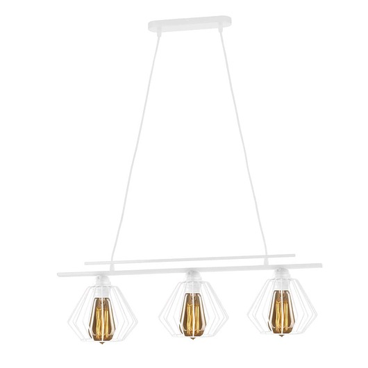 Druciana lampa wisząca z 2 źródłami światła TIJUANA LOFT