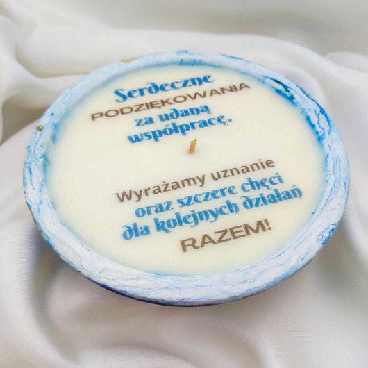Świąteczny prezent biznesowy świeca sojowa/ XL