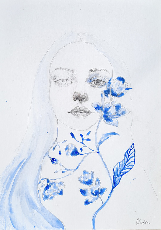 Ilustracja Navy girl VIII