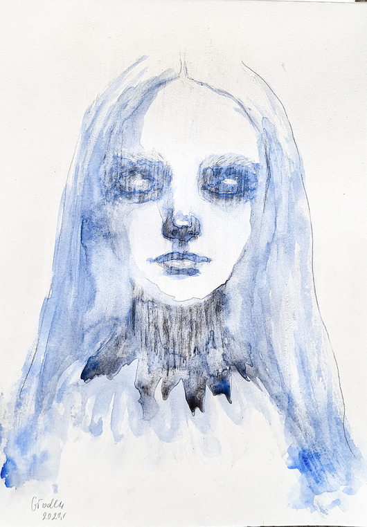 Ilustracja Blue Girl III