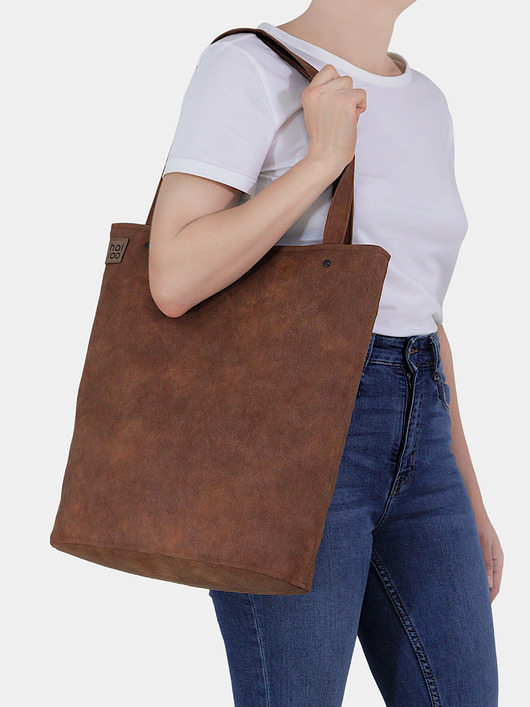 Shopper XL torba ruda na zamek