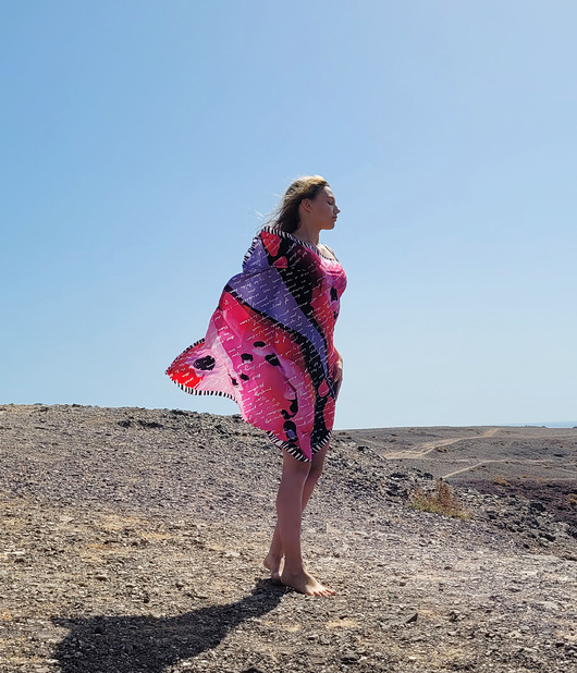 Jedwabna chusta premium, 90 cm - 90cm