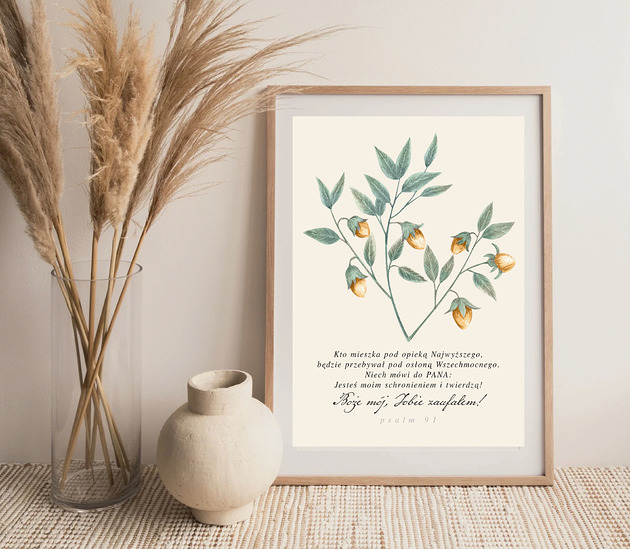 Plakat vintage Psalm 91