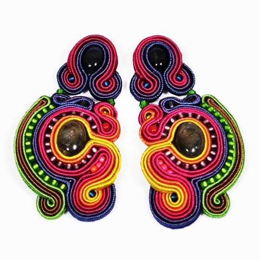 Sutaszowe kolczyki LORO