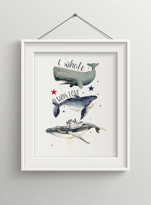 Plakat Wieloryby 1