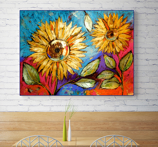 Słoneczniki - plakat B2