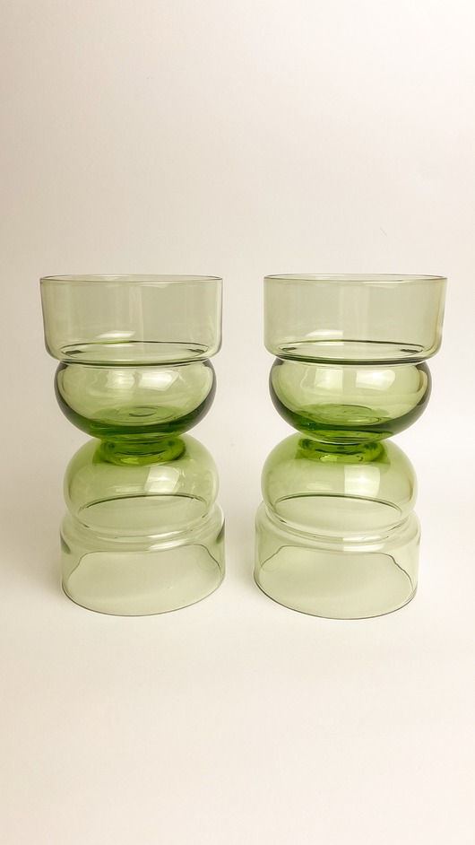 Zestaw szklanek runo - 2 sztuki (szarozielone) 220ml