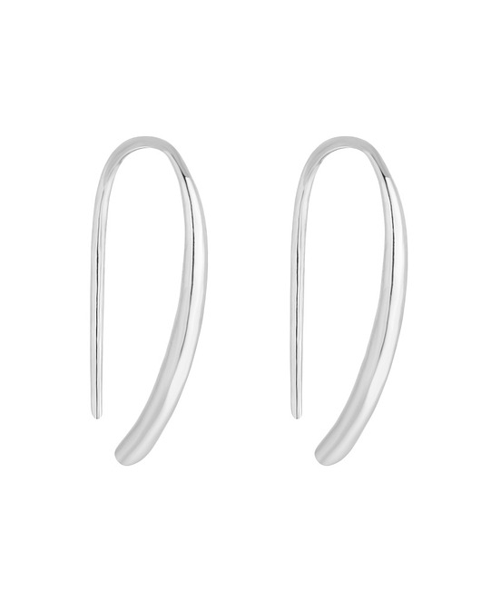 Srebrne przewlekane kolczyki