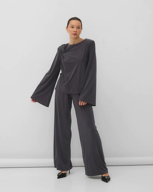 Longsleeve Bloom modal antracite