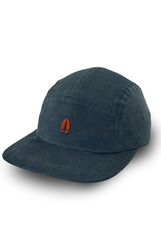 AGAMA 5 panel cap - niebieska bawełniana czapka z daszkiem