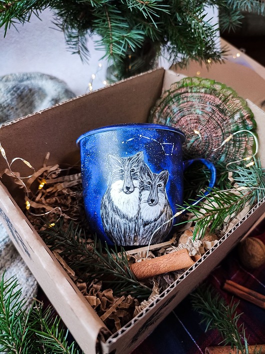 Zestaw prezentowy wilki i podkładka