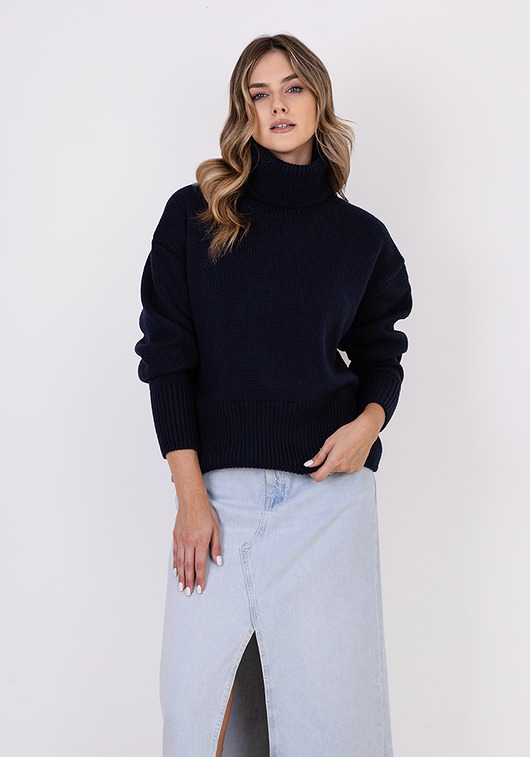 Klasyczny golf - SWE291 granat MKM