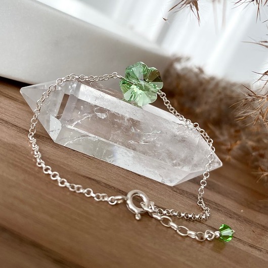 Bransoletka talizman - Czterolistna Koniczyna (większa)