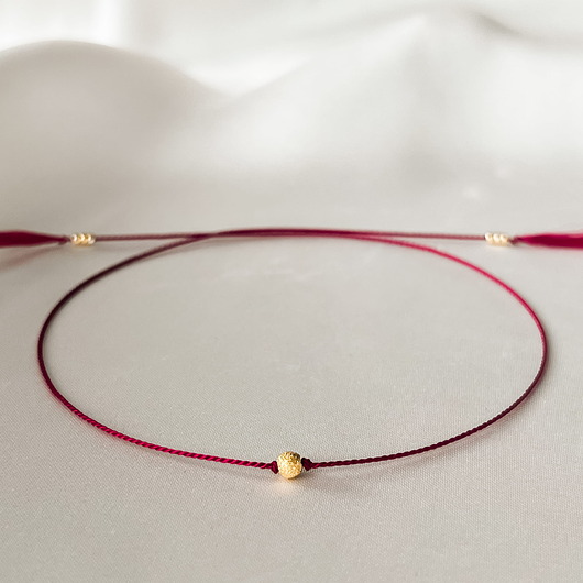Złota Bransoletka Szczęścia 14K 585 Diamnetowana