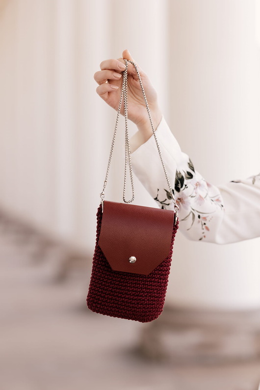 Mini Bag Craftbags - bordowa