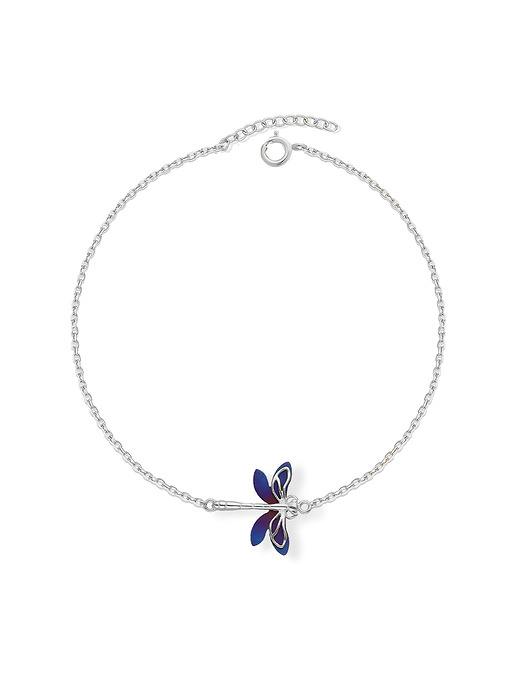 Bransoletka srebrna z tytanową ważką