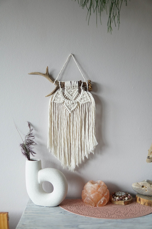 Makrama mała poroże jelenia Boho