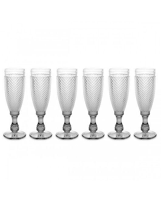 Kieliszek do Szampana 6 szt. Komplet Kieliszków Cristal 185 ml