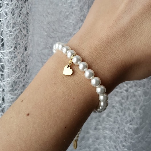 Bransoletka z zawieszką perły Luxury Me