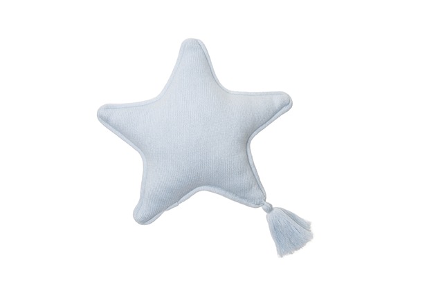 Poduszka Knitted cushion Twinkle Star Soft Blue, 25x25 cm