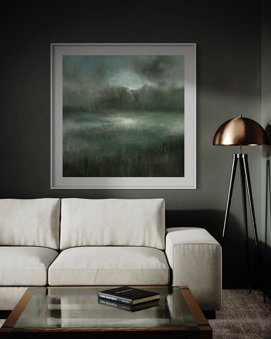 Pejzaż 90x90 cm
