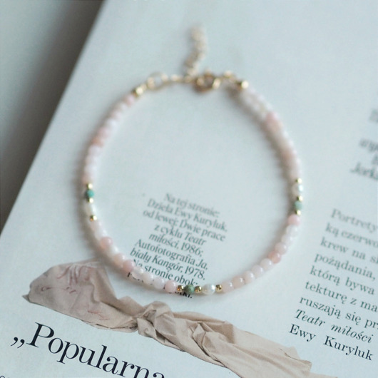 Bransoletka klasyczna N106 opal, turkus, perła