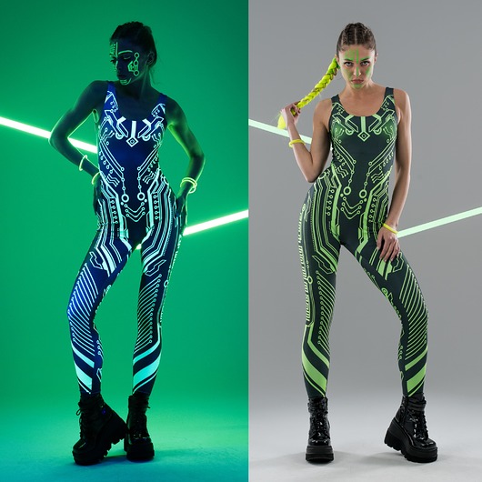 CYBER - Kombinezon z efektem UV