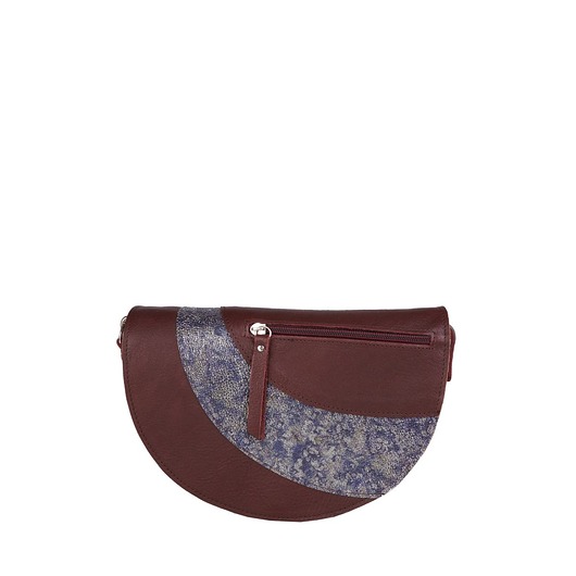 Torebka skórzana półokrągła Mała Mi z funkcją nerki