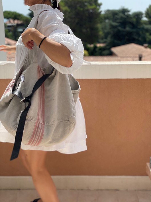 Lniana torba typu shopper