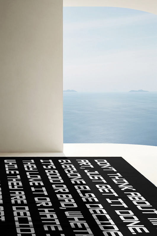 Dywan czarny Golden Thoughts