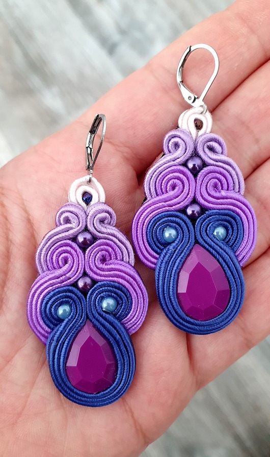 Kolczyki sutasz VIOLETTO
