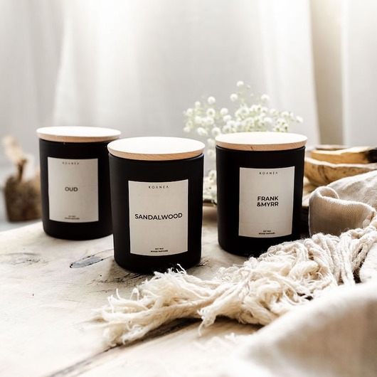 Wegańska świeca do medytacji - SANDALWOOD (drzewo sandałowe)