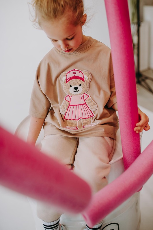 T-shirt oversize Lily Teddy beige
