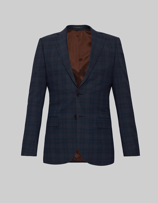 Marynarka do zestawu carlopoli granatowy slim fit