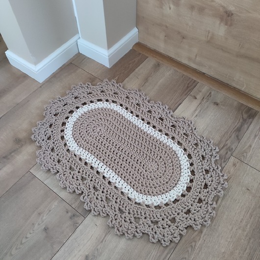 Dywan owalny ze sznurka 50cmx80cm