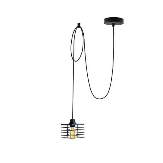 Pojedyncza lampa wisząca z drucianym kloszem GALO LOFT L1