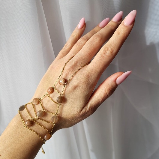 Bransoletka z pierścionkiem Sexy Stones Woman - kamień słoneczny